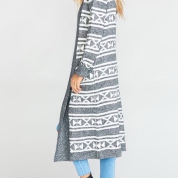 Show Me Your Mumu Women's Extra Small Trench Cardigan Nordic Knit - Picture 10 of 10